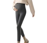 Xinsheinelry Leggings de Maternidad con Cintura para Soporte del Vientre, Pantalones térmicos con Forro, Ropa Deportiva y Informal, Mallas de Maternidad de Cobertura