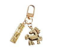 Xinsheinelry Llavero de moda para personas de moda inspirado en el año del caballo 2026 que trae fortunas y energía positiva, llavero de aleación resistente, diseño único, llavero resistente a la