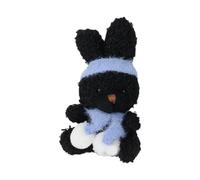Xinsheinelry Llavero rizado con colgante de conejo, llavero de animales de moda, adecuado para llaves y bolsos, accesorio de moda, azul, Talla única