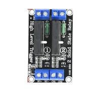 Xinsheinelry Módulo SSR de Niveles 5V 12V 24V Compatible con Salida de Corriente 2A para proyectos electrónicos Relés de Estados sólidos de múltiples Canales