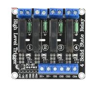 Xinsheinelry Módulo SSR de Niveles 5V 12V 24V Compatible con Salida de Corriente 2A para proyectos electrónicos Relés de Estados sólidos de múltiples Canales