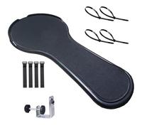 Xinsheinelry Mouse Pad Armrest For Office Chair Table Platform Ergonomic Support and Secure Barrier Attachment Anti Slip Mouse Platform with Baffle