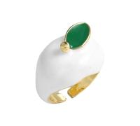 Xinsheinelry Option - Anillos de frutas ajustables hechos de cobre resistente con antideslustre para amores elegantes anillos, One Size, como se describe, como se describe