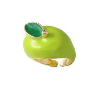 Xinsheinelry Option - Anillos de frutas ajustables hechos de cobre resistente con antideslustre para amores elegantes anillos, One Size, como se describe, como se describe