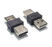 Xinsheinelry Paquete De 2 Convertidores Cambio Género USB 2 0 Construcción Metal Compatible con Carga 5V Uso Doméstico En Oficina Adaptadores USB Y Metal