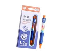 Xinsheinelry Portaminas con agarre ergonómico Borrador de sacapuntas incorporado Lápiz automático con caja de recambios para dibujar Lápices automáticos multicolores