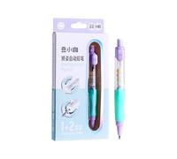 Xinsheinelry Portaminas con agarre ergonómico Borrador de sacapuntas incorporado Lápiz automático con caja de recambios para dibujar Lápices automáticos multicolores