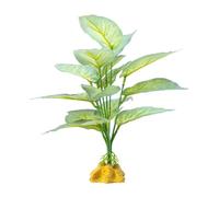 Xinsheinelry Reptiles Planta Ocultar Hierba Flexible Hojas Terrario Jungla Habita para Lagartos, Serpientes, Planta Falsa Decorativa Realista Reptiles Hierba