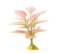 Xinsheinelry Reptiles Planta Ocultar Hierba Flexible Hojas Terrario Jungla Habita para Lagartos, Serpientes, Planta Falsa Decorativa Realista Reptiles Hierba