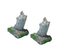 Xinsheinelry Simulación de ruinas, Modelo de construcción, peceras, Adorno, Accesorios Decorativos, Paisaje para Peces, camarones, Refugio, Acuario, Accesorio de Paisaje