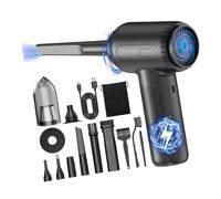 Xinsheinelry Soplador de aire inalámbrico de 51000 rpm, batería recargable de 5000 mAh para limpieza en interiores y exteriores, soplador portátil