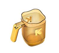 Xinsheinelry Soporte de almacenamiento de pasta de dientes para baño, organizador de encimera de baño, taza de café y agua, soporte de pasta de dientes de vidrio para baño