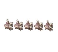 Xinsheinelry Surtido de cuentas de aleaciones retro con dijes de resina, conjunto de fabricación de joyas para collares personalizados, pulseras, manualidades, colgantes de resinas