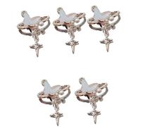 Xinsheinelry Surtido de cuentas de aleaciones retro con dijes de resina, conjunto de fabricación de joyas para collares personalizados, pulseras, manualidades, colgantes de resinas