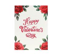 Xinsheinelry Tarjeta del feliz día de Valentín del arte de la talla del de la flor de Rose para la tarjeta del acontecimiento de la boda
