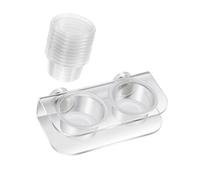 Xinsheinelry Taza de alimentación antideslizante para terrario y diseño resistente a los escapes para dietas de anfibios, ventosa segura para reptiles
