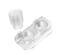 Xinsheinelry Taza de alimentación antideslizante para terrario y diseño resistente a los escapes para dietas de anfibios, ventosa segura para reptiles