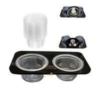 Xinsheinelry Taza de alimentación antideslizante para terrario y diseño resistente a los escapes para dietas de anfibios, ventosa segura para reptiles