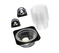 Xinsheinelry Taza de alimentación antideslizante para terrario y diseño resistente a los escapes para dietas de anfibios, ventosa segura para reptiles