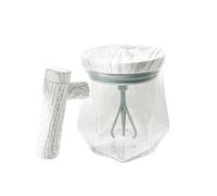 Xinsheinelry Taza de café auto agitadora, mezcla de proteína en polvo eléctrica automática, taza interior de vidrio, mezclas eléctricas de proteína de velocidad