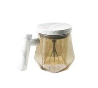 Xinsheinelry Taza de café auto agitadora, mezcla de proteína en polvo eléctrica automática, taza interior de vidrio, mezclas eléctricas de proteína de velocidad