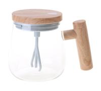 Xinsheinelry Taza de café auto agitadora, mezcla de proteína en polvo eléctrica automática, taza interior de vidrio, mezclas eléctricas de proteína de velocidad