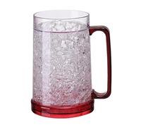 Xinsheinelry Taza de Cerveza congelada de Gel de Doble Pared, Taza para Bebidas, refrigerador de enfriado, Taza para Bebidas, Vino de refrigeración Transparente Duradero
