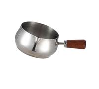 Xinsheinelry Tazas Medidoras De Acero Inoxidable con Madera Tazas para Servir Condimentos Ideales para Expresos Y Salsas Olla Cocina Portátil