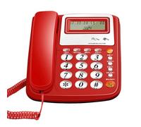 Xinsheinelry Teléfono De Escritorio con Cable Fijo para Habitaciones De Hotel Y Hogares Que Ofrece Conexión Confiable Y Un Funcionamiento Sencillo para Oficina con Cable