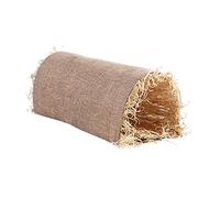 Xinsheinelry Túnel de paja de juguete escondite para juguetes de nido de heno, juguetes relajantes para hámster, jerbo, hurones, túnel de paja para hámster