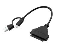 Xinsheinelry USB To 2.5" Hot-Swappable Adapter Cable Rapid Data Transfer Tool-Free Setup Worldwide Compatibility External Storage Solution Cable