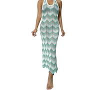 Xinsheinelry Vestido largo casual simple con múltiples colores y maravillosos vestidos de playa, adecuado para tareas en la costa y diversión acuática, vestido de playa para mujer