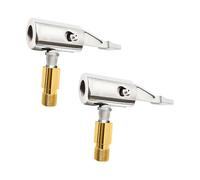 XINTANGXIA 2 Piezas Boquillas Inflado Neumático Boquilla Inflador Abrazadera Válvula Latón Conector De Válvula De Inflado para Inflador de Bomba, Automóvil, Motocicleta