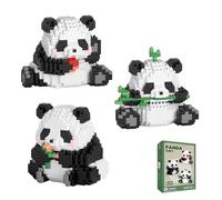 XINTANGXIA Juego de Bloques de Construcción 3 en 1 720 Piezas Panda Mini Building Blocks Juguetes de Construcción para Adultos y Niños a Partir de 9 Años Regalo