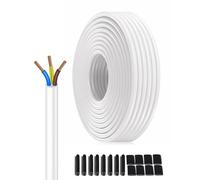 XINWANG H05VV-F 3x0,75mm² Cable Eléctrico Blanco, 20m