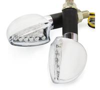 XINWELZ Motocicleta Indicator Compatible con Suzuki para GSR600 para GSR750 para GSR400 para GSR750 para GSXR1000 para GSXR600 Luces De Señal De Giro Indicador Lámpara Intermitente Ámbar(E)
