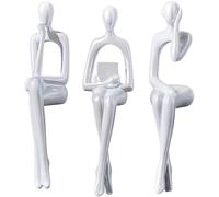 XINXUAN Estatua de decoración Blanca Abstracta de Resina, Estatua de Arte Moderna para decoración del hogar, decoración de Oficina, estantería, Soporte de TV, decoración de Mesa para Sala de Estar