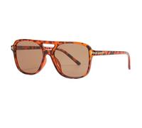 XINXWEN Gafas de sol ovaladas de gran tamaño unisex UV400 doble puente | La lente ovalada de gran tamaño ofrece una amplia cobertura y una apariencia retro audaz.