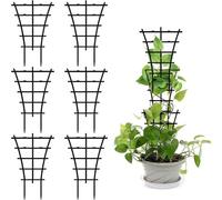 XinYangMao Soporte para Plantas Trepadoras, 6 Piezas - Enrejado de Crecimiento para Macetas, Tutor para Enredaderas y Hortalizas - Estructura Decorativa para Jardín, Balcón e Interior
