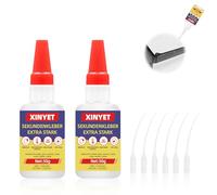 Xinyet 100g Super Glue para Plástico, Adhesivo Extrafuerte para Pegar Todos los Materiales