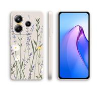 XINYEXIN Funda para Xiaomi Redmi Note 14 5G, Funda Ultrafino de Silicona Suave a Prueba de Golpes con un Patrón Lindo, Diseño de Borde Recto Carcasa - Lavender, White