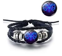 Xinyig Pulsera de manifestación serena, Spirit Zo Caribbean King que brilla en la oscuridad, hecha a mano, ajustable, llavero de alma real, Adjustable, Cuero