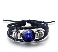 Xinyig Pulsera de manifestación serena, Spirit Zo Caribbean King que brilla en la oscuridad, hecha a mano, ajustable, llavero de alma real, [ADJUSTABLE], Cuero