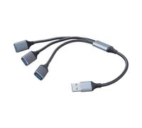 XINYIN Adaptador USB con fuente de alimentación, adaptador USB a USB 2.0, multifunción, cable de extensión, cable de extensión