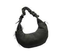XINYIN Bolso cruzado de nailon fruncido a la moda para mujer, diseño elegante para trajes de otoño e invierno, práctica bolsa de compras, Green, One Size