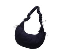 XINYIN Bolso cruzado de nailon fruncido a la moda para mujer, diseño elegante para trajes de otoño e invierno, práctica bolsa de compras, Blue, One Size