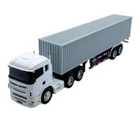 XINYIN Container Truck Die Cast Metal Vehicle Model 20.5CM Miniature Collectible Ornament Home Office Decors Children Gift Mini Truck Model For Display