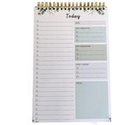 XINYIN Cuaderno compacto con diseños de horarios y papel de escritura suave, amigable con la naturaleza, cuaderno de papel reciclado