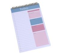 XINYIN Cuaderno compacto con diseños de horarios y papel de escritura suave, amigable con la naturaleza, cuaderno de papel reciclado