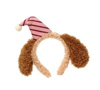 XINYIN Diadema de perro de Navidad, tela suave, para fiestas de vacaciones, fotos familiares, cómodo plan delgado, cómodo tocado de vacaciones